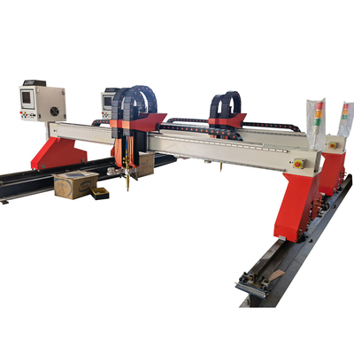 เครื่องตัดพลาสม่าซีเอ็นซีเปลวไฟขนาดใหญ่หนัก Gantry Laser Oxy Fuel Type สำหรับ Metal Steel
