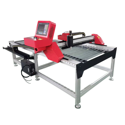 Fangling F1621 โต๊ะตัดพลาสม่า Cnc อัตโนมัติ THC สีแดงพร้อมรางเชิงเส้นสำหรับแกน Y