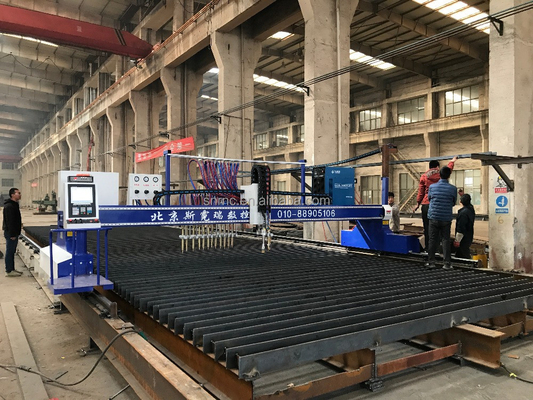 300A 400A เครื่องตัดพลาสม่า CNC 6000mm เครื่องตัดแก๊สไฟฉายหลายแบบ